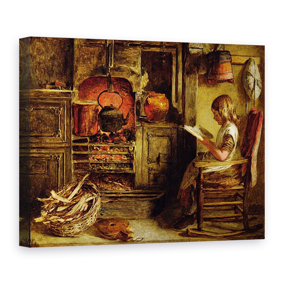 Tablou canvas - John Dawson Watson - Cabana semineul, 60 x 80 cm