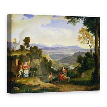 Tablou canvas - Joseph Anton Koch - La Ronciglione, 75 x 100 cm Tablou canvas - Joseph Anton Koch - La Ronciglione, 75 x 100 cm