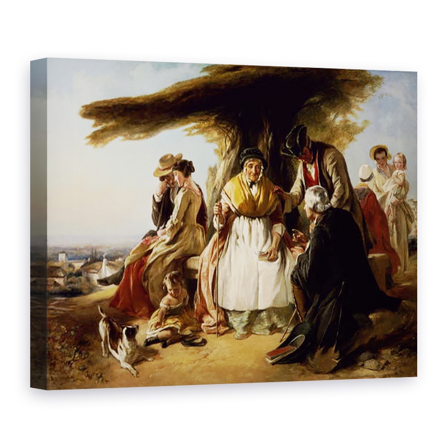 Tablou canvas - John Callcott Horsley - Tineret si varsta, 60 x 80 cm