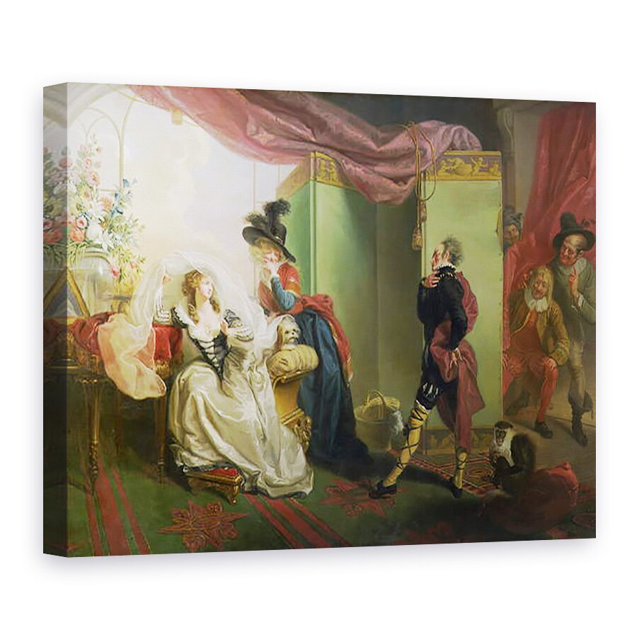 Tablou canvas - Johann Heinrich Ramberg - Malvolio before Olivia, 50 x 70 cm