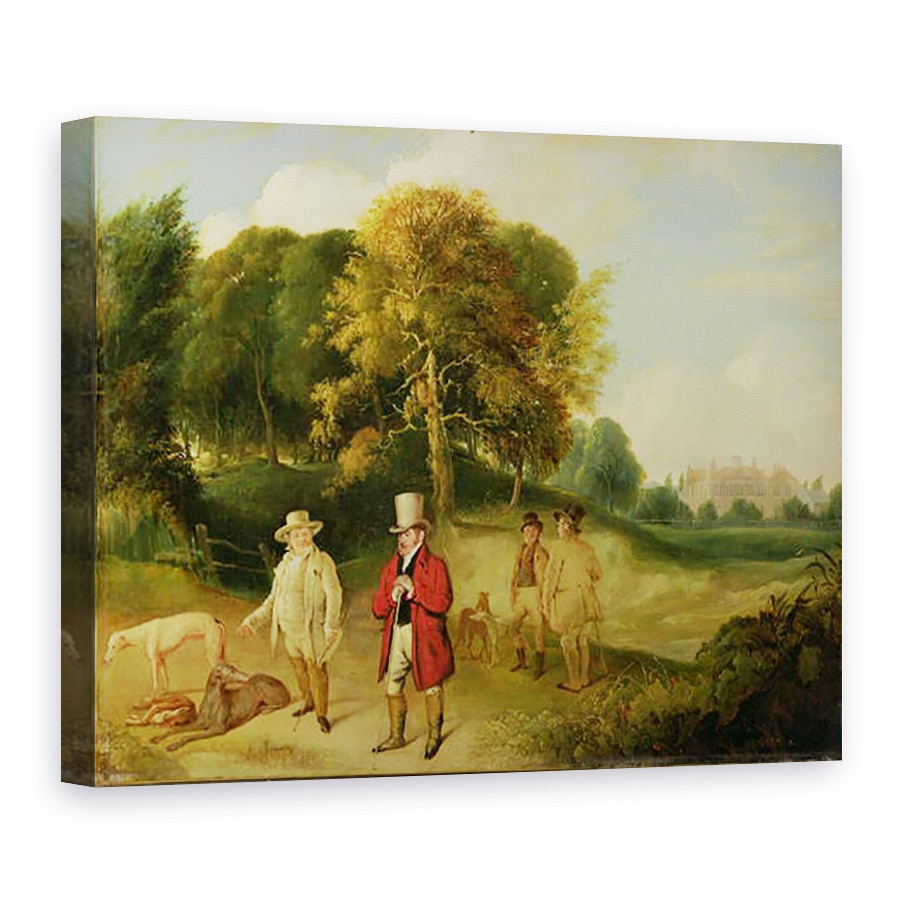 Tablou canvas - John Robert Wildman - J. M. W. Turner 1775-1851 si Walter Ramsden Fawkes 1769-1825 la Farnley Hall, 50 x 70 cm