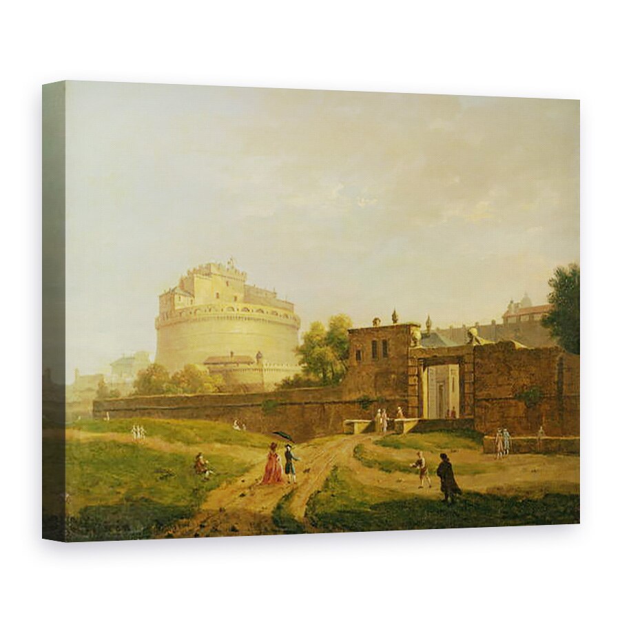 Tablou canvas - John Inigo Richards - Castelul SantAngelo, Roma, 60 x 80 cm