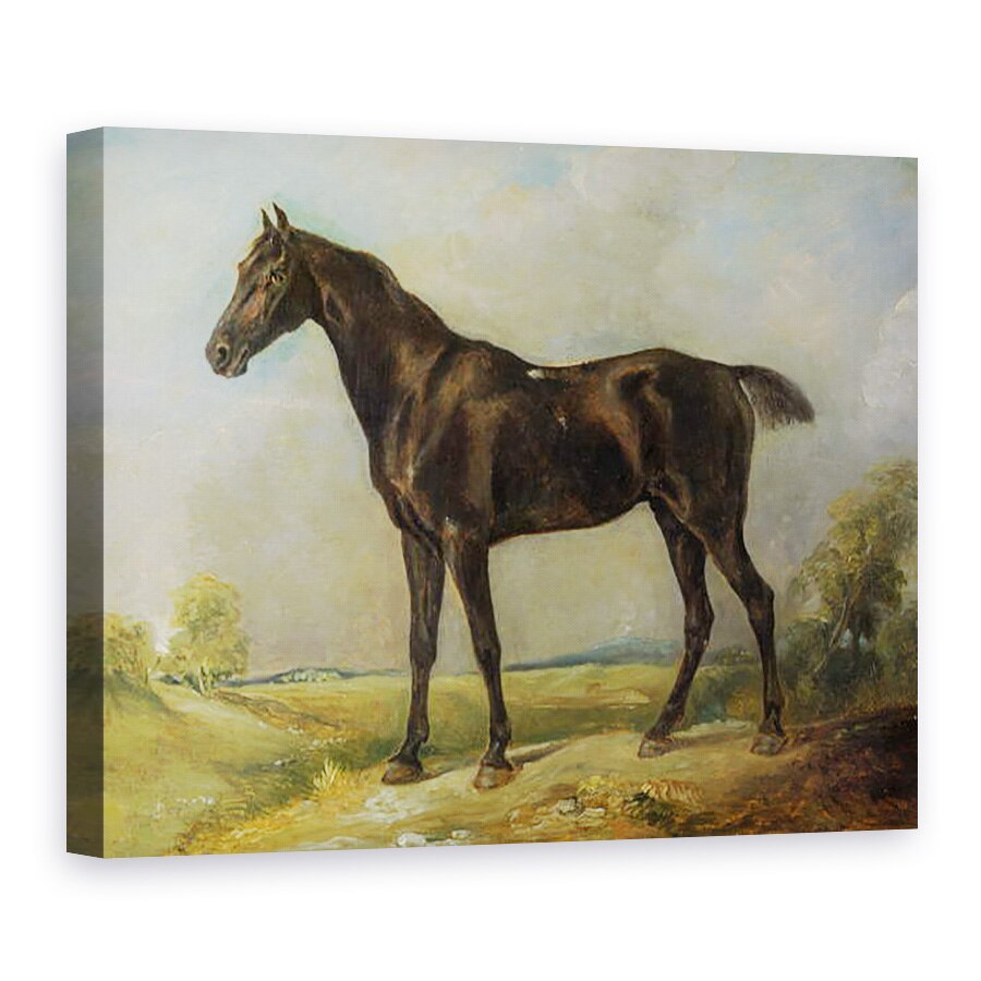 Tablou canvas - John Constable - Calul de Calareala Negru al Constable, 50 x 70 cm
