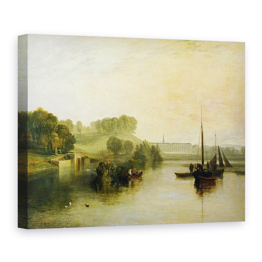 Tablou canvas - Joseph Mallord William Turner - Petworth, Sussex, Sediul Contelui de Egremont, Dimineata roua, 75 x 100 cm
