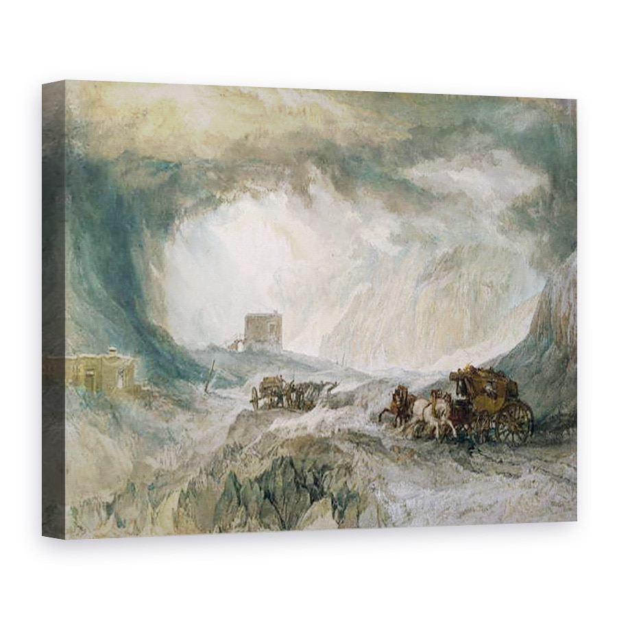 Tablou canvas - Joseph Mallord William Turner - Snowstorm, Mont Cenis, 50 x 70 cm