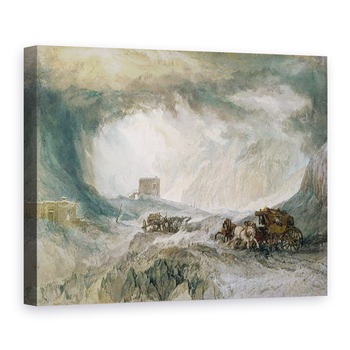 Tablou canvas - Joseph Mallord William Turner - Snowstorm, Mont Cenis, 60 x 80 cm Tablou canvas - Joseph Mallord William Turner - Snowstorm, Mont Cenis, 60 x 80 cm
