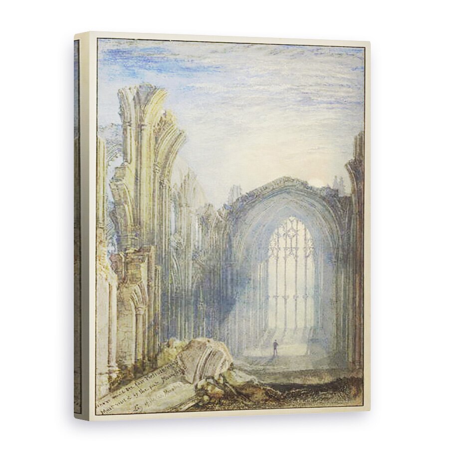 Tablou canvas - Joseph Mallord William Turner - Melrose Abbey, 50 x 70 cm