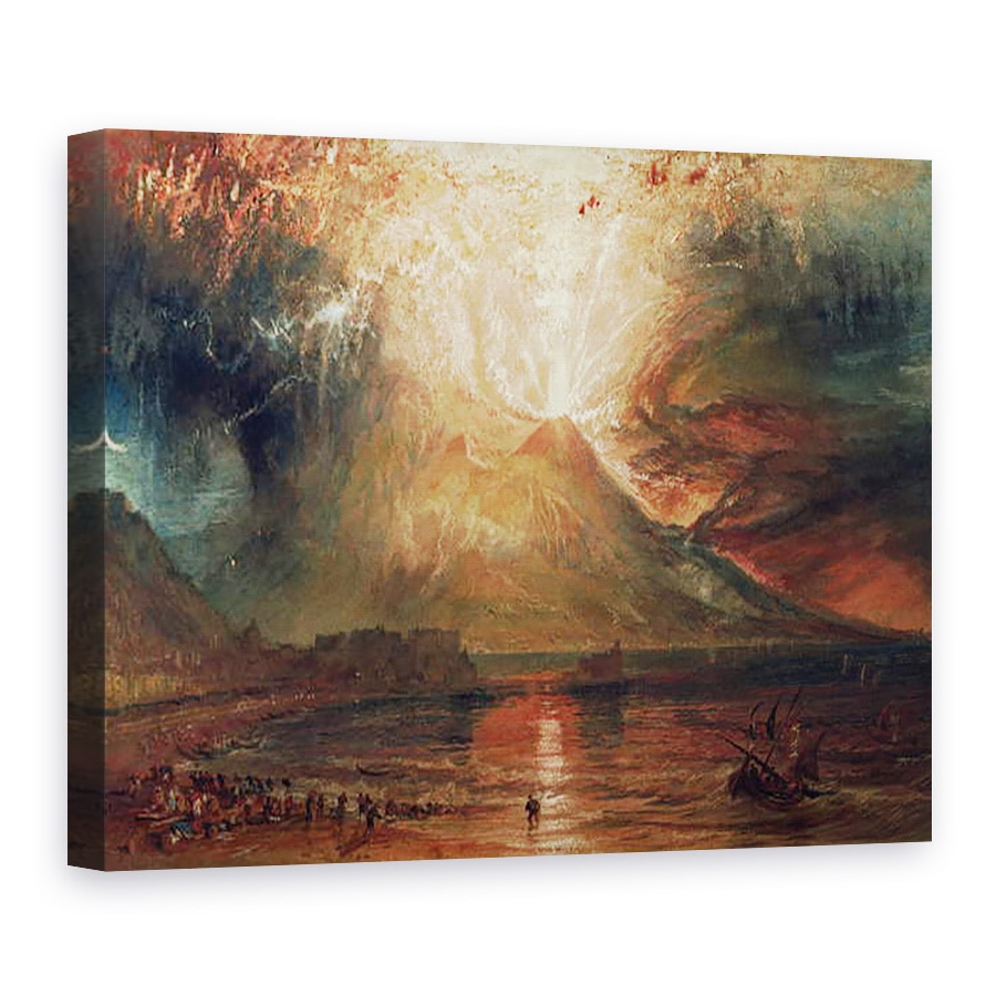 Tablou canvas - Joseph Mallord William Turner - Muntele Vezuviu in eruptie, 60 x 80 cm