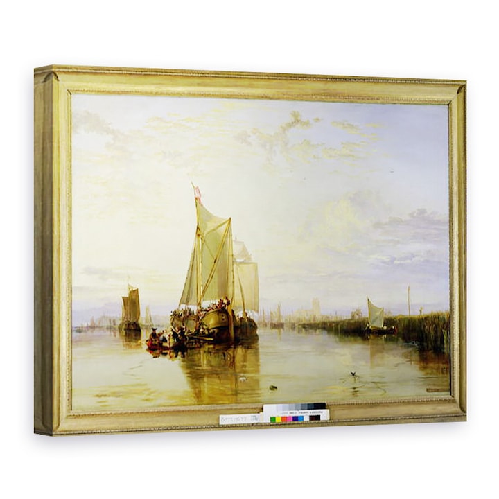 Joseph Mallord William Turner - Dort vagy Dordrecht, A Dort Packet-Boat Rotterdam Becalmed-től, Vászonkép, 60 x 80 cm