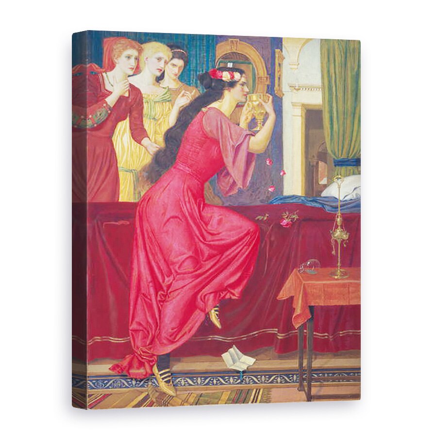 Tablou canvas - Joseph Edward Southall - Sigismunda bea otrava, 50 x 70 cm