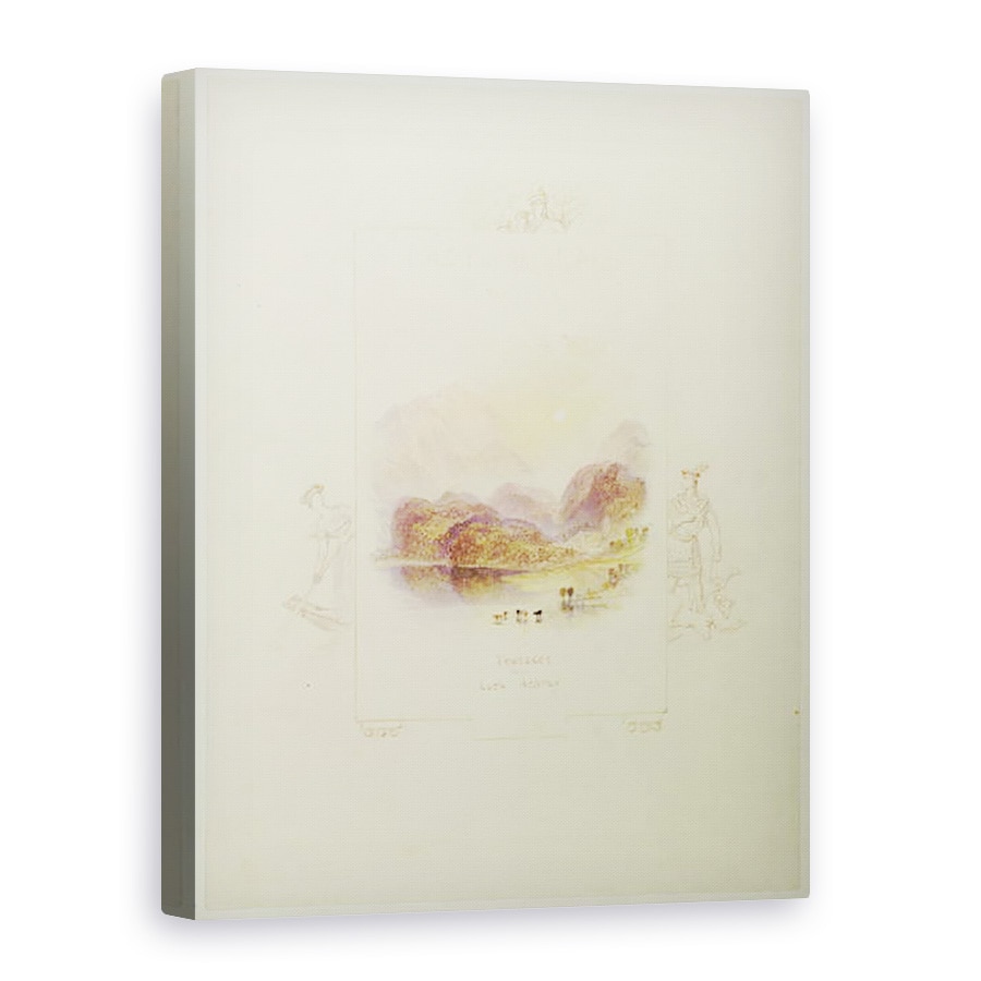 Tablou canvas - Joseph Mallord William Turner - Design pentru o ilustratie pentru Doamna lacului a lui Walter Scott, 60 x 80 cm