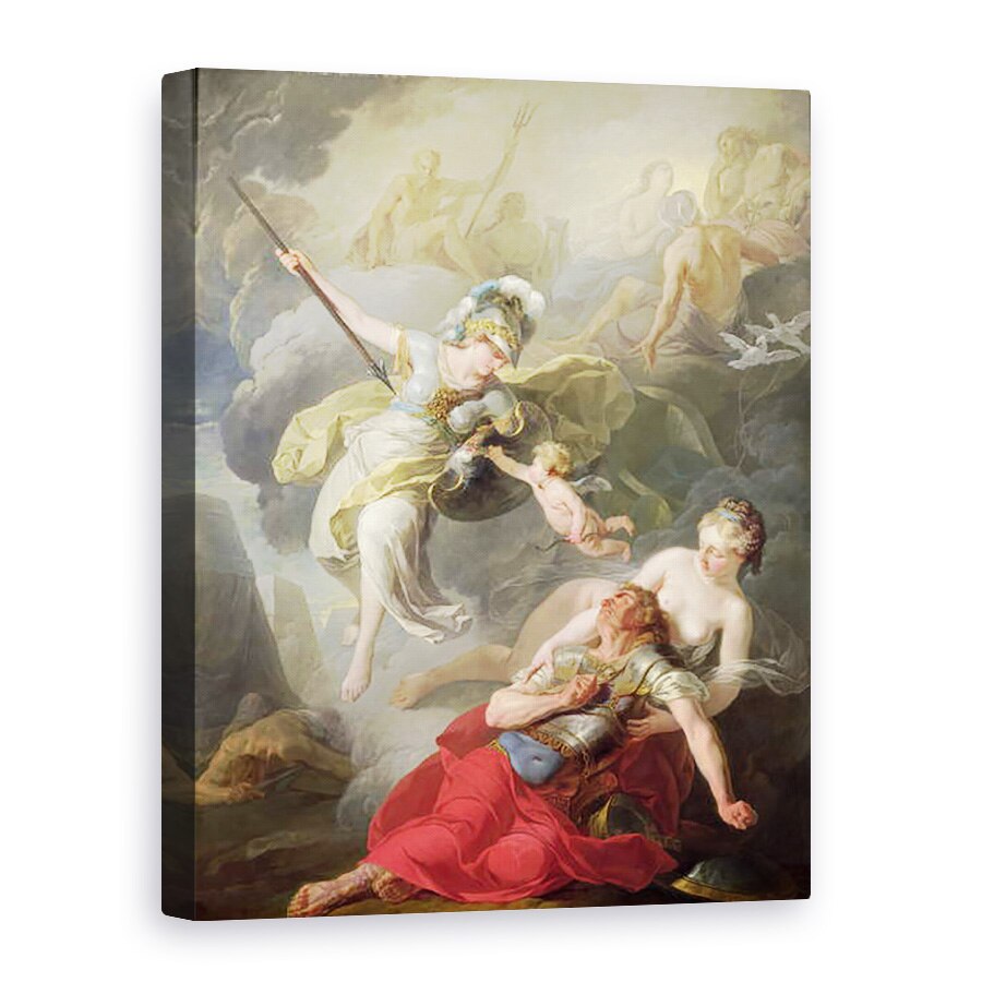 Tablou canvas - Joseph Benoit Suvee - Lupta intre Minerva si Marte, 75 x 100 cm