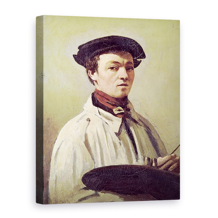 Tablou canvas - Jean Baptiste Camille Corot - Autoportret, 50 x 70 cm