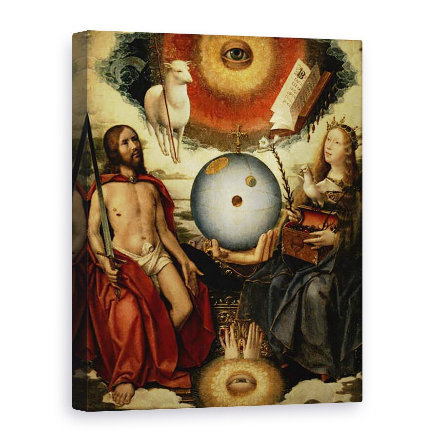 Tablou canvas - Jan II Provost - Alegorie a crestinismului, 50 x 70 cm