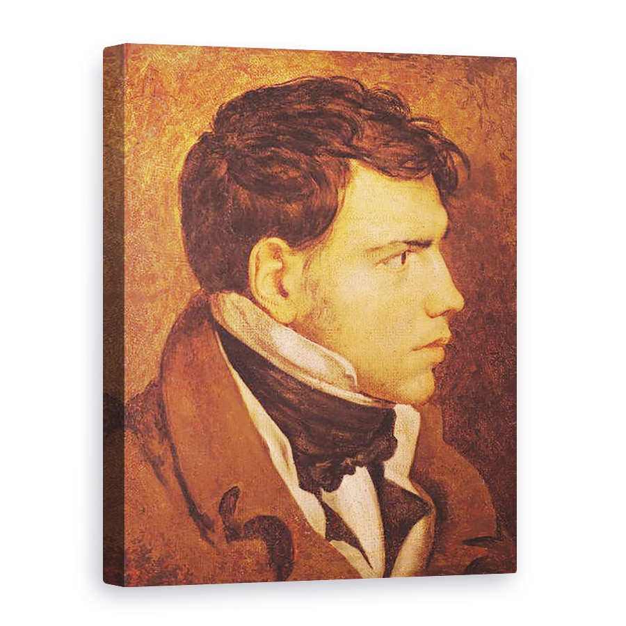 Tablou canvas - Jean Auguste Dominique Ingres - Portretul unui Tanar, 50 x 70 cm