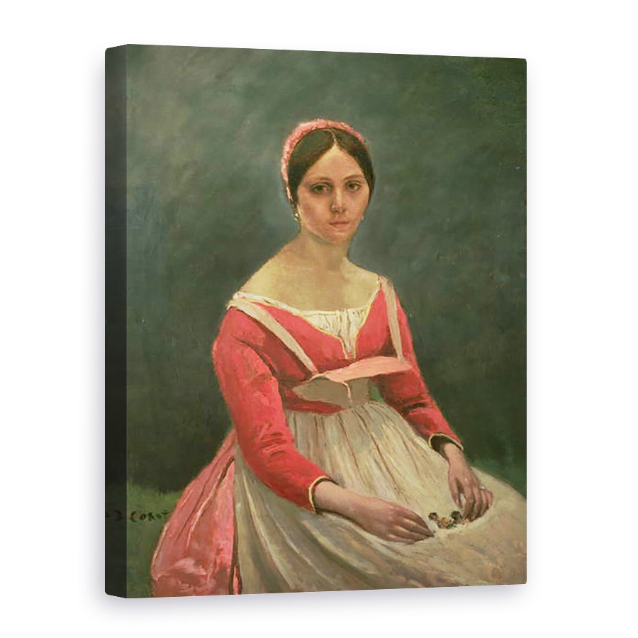 Tablou canvas - Jean Baptiste Camille Corot - Doamna Legois, 50 x 70 cm