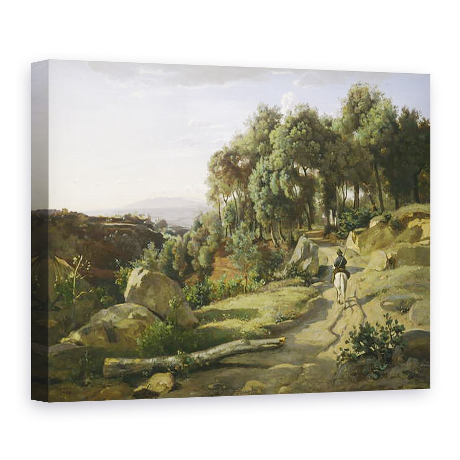 Tablou canvas - Jean Baptiste Camille Corot - Vedere langa Volterra, 60 x 80 cm