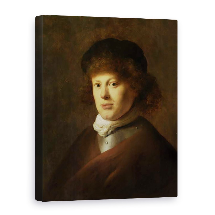 Tablou canvas - Jan Lievens the Elder - Portretul lui Rembrandt Harmensz van Rijn, 75 x 100 cm