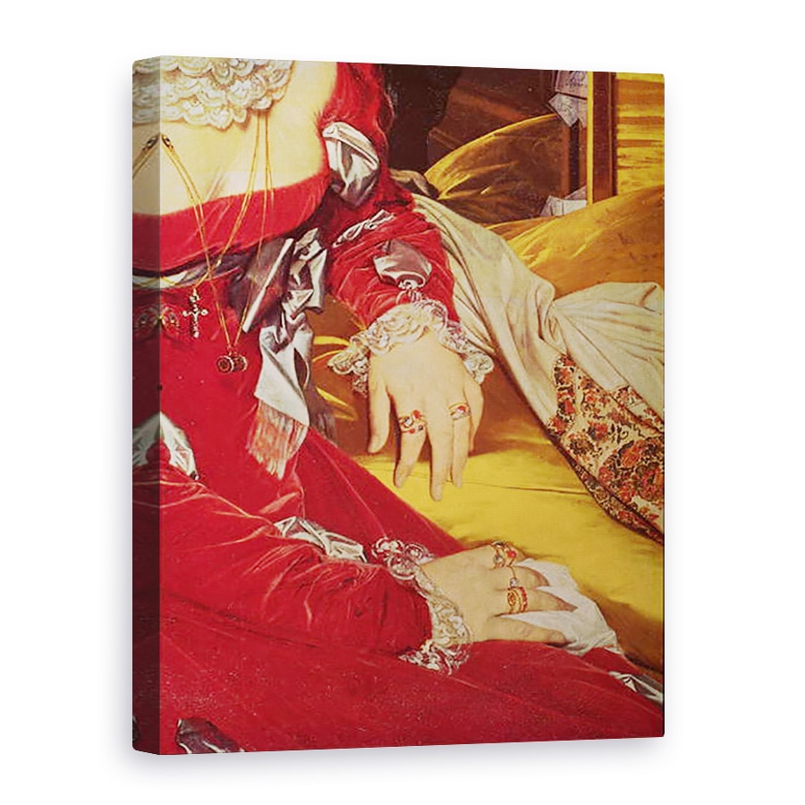 Tablou canvas - Jean Auguste Dominique Ingres - Madame de Senonnes, detaliile bratelor ei, 50 x 70 cm