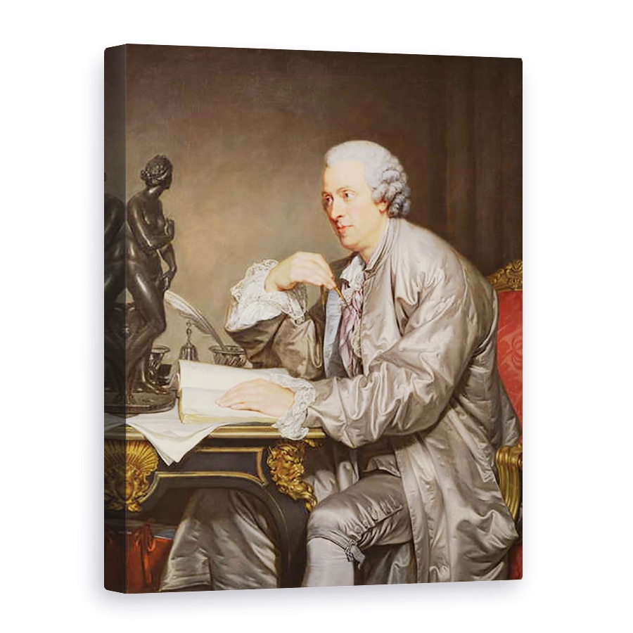 Tablou canvas - Jean Baptiste Greuze - Portretul lui Claude-Henri Watelet 1718-86 1763-65, 50 x 70 cm