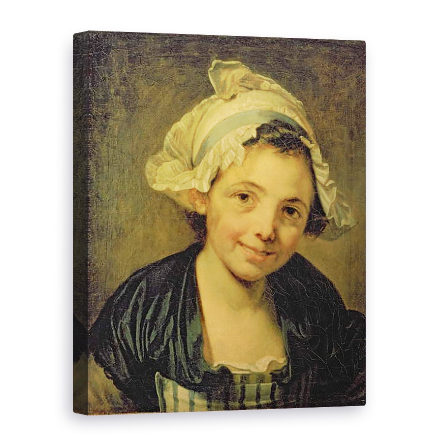 Tablou canvas - Jean Baptiste Greuze - Fata cu capota, 60 x 80 cm