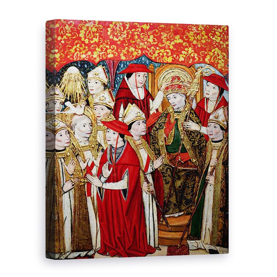 Tablou canvas - Jaume Huguet - Alegerea lui Fabian d.c.250 in papalitate, 50 x 70 cm