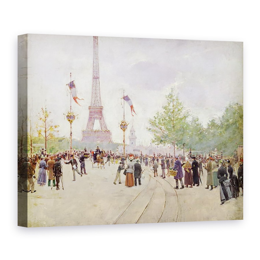 Tablou canvas - Jean Beraud - Intrarea in Expozitia Universelle, 50 x 70 cm