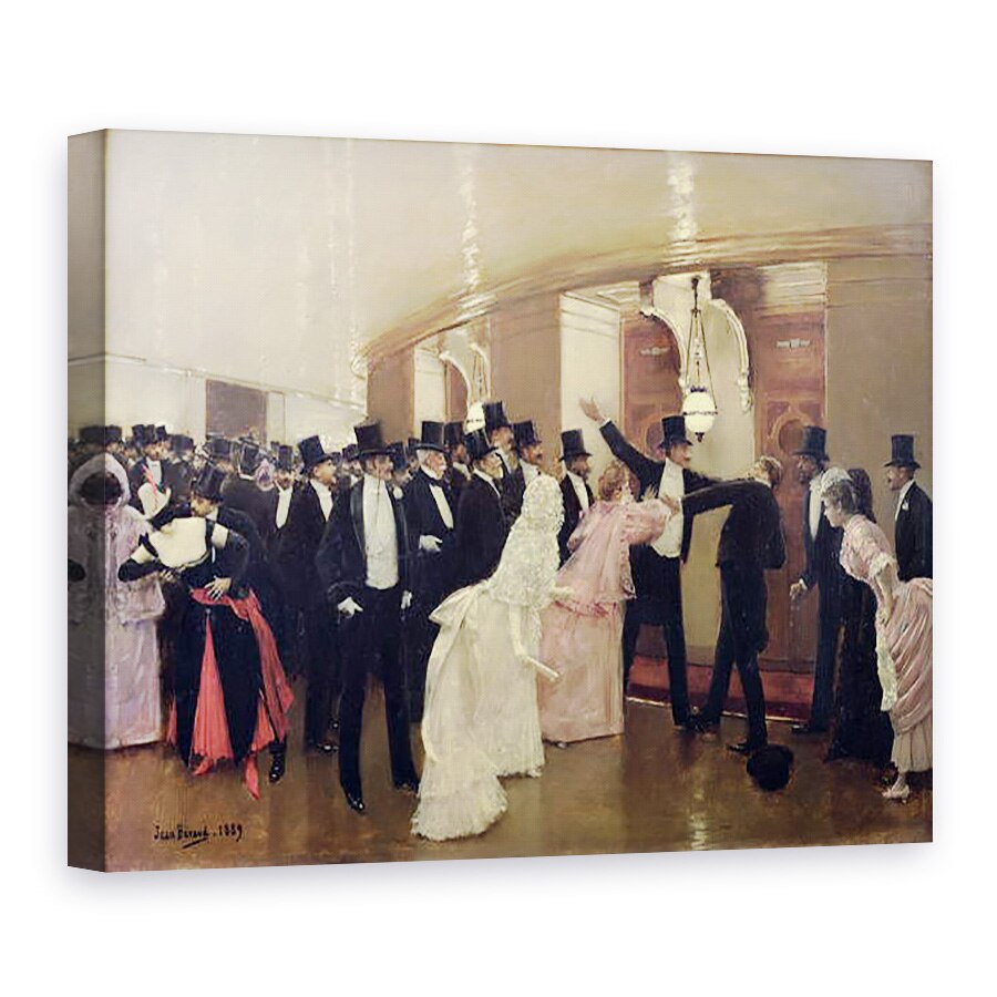 Tablou canvas - Jean Beraud - Un argument pe coridoarele Operei, 50 x 70 cm