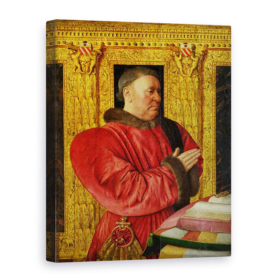 Tablou canvas - Jean Fouquet - Portretul Cancelarului Guillaume Jouvenel des Ursins d.1472 1460-65, 75 x 100 cm