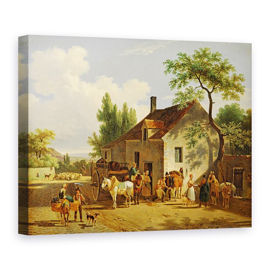 Tablou canvas - Jean Francois Demay - Vedere la un sat, 75 x 100 cm