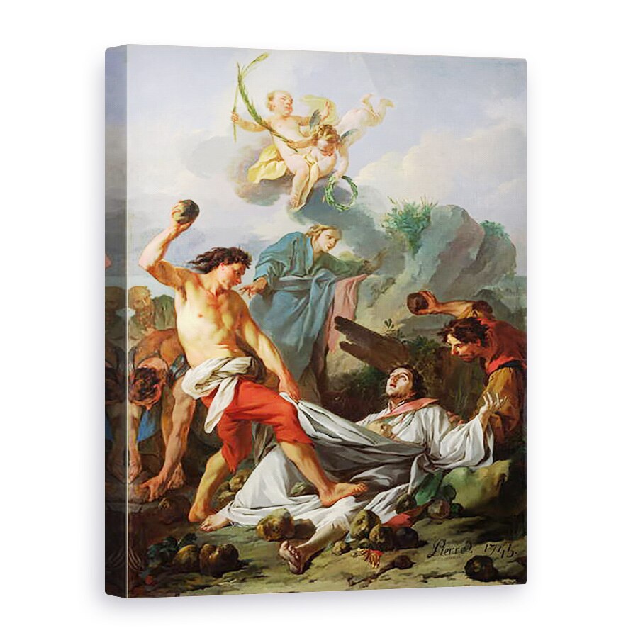Tablou canvas - Jean Baptiste Marie Pierre - Martiriul Sfantului stefan, 50 x 70 cm