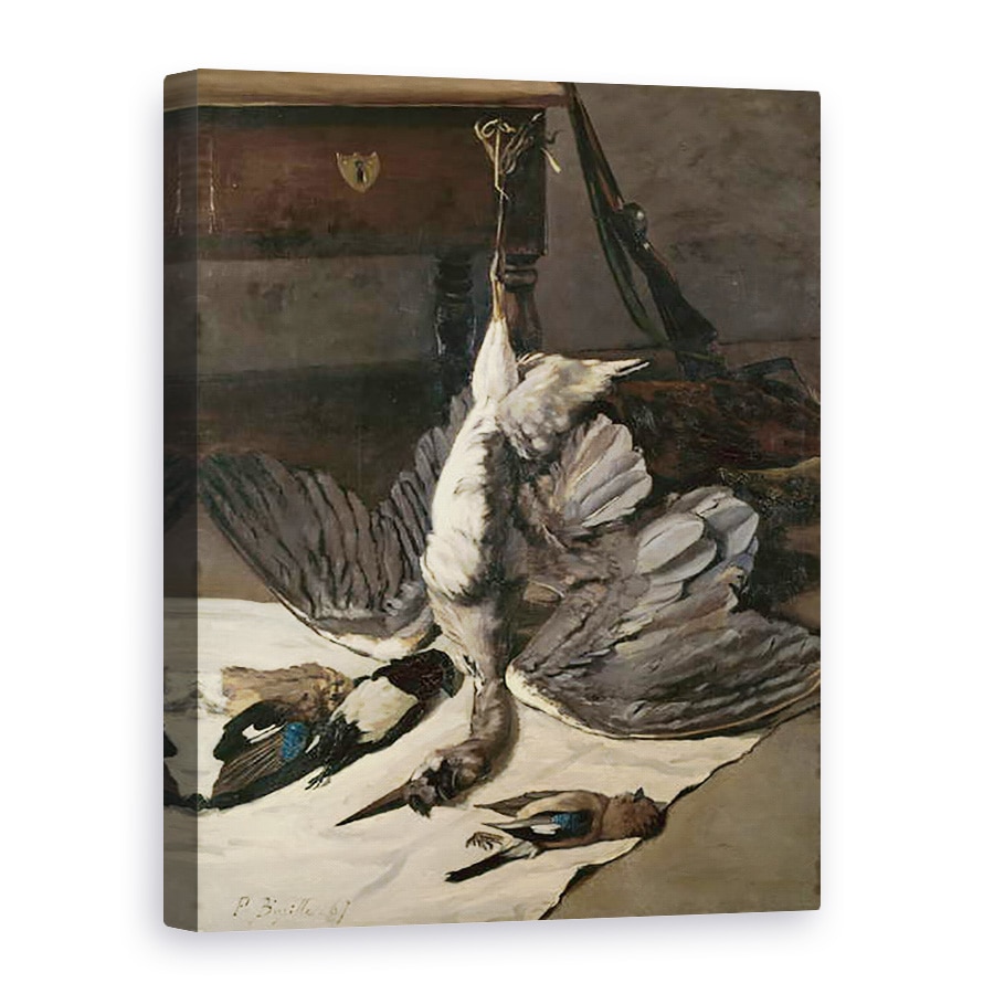 Tablou canvas - Jean Frederic Bazille - Natura moarta cu Heron, 60 x 80 cm