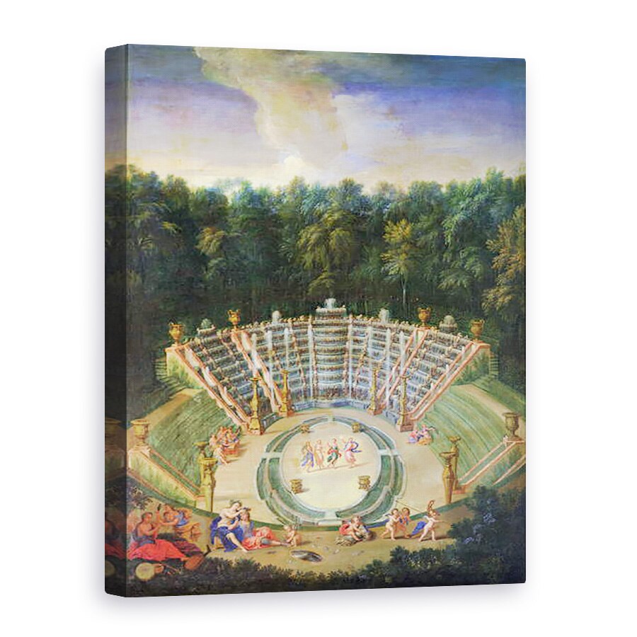 Tablou canvas - Jean Cotelle the Younger - Vedere de Salle de Bal cu o performanta de Rinaldo si Armida, 60 x 80 cm