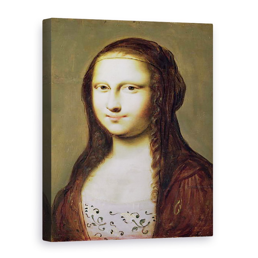Tablou canvas - Jean Ducayer - Portret De O Femeie Inspirat de Mona Lisa, 60 x 80 cm