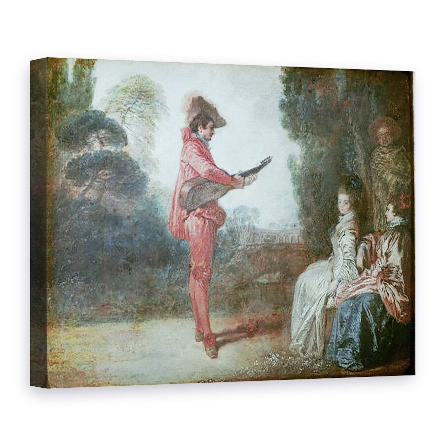 Tablou canvas - Jean Antoine Watteau - Vrajitorul, 50 x 70 cm