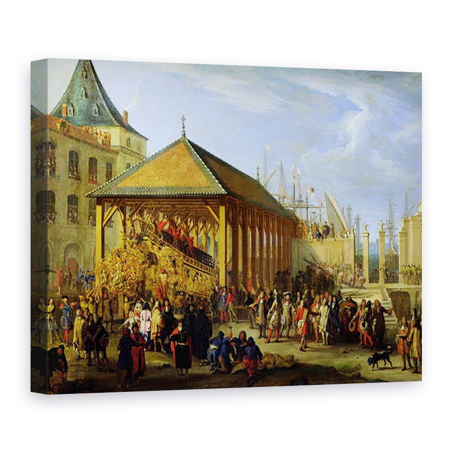 Tablou canvas - Jean Baptiste I de La Rose - Jean-Baptiste Colbert 1651-90 Marchizul de Seignelay si Louis Victor de Rochechouart 1636-88 Duce de Vivonne, 50 x 70 cm