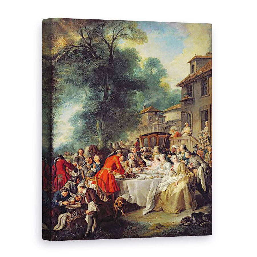 Tablou canvas - Jean Francois de Troy - Pranzul vanatorii, 50 x 70 cm