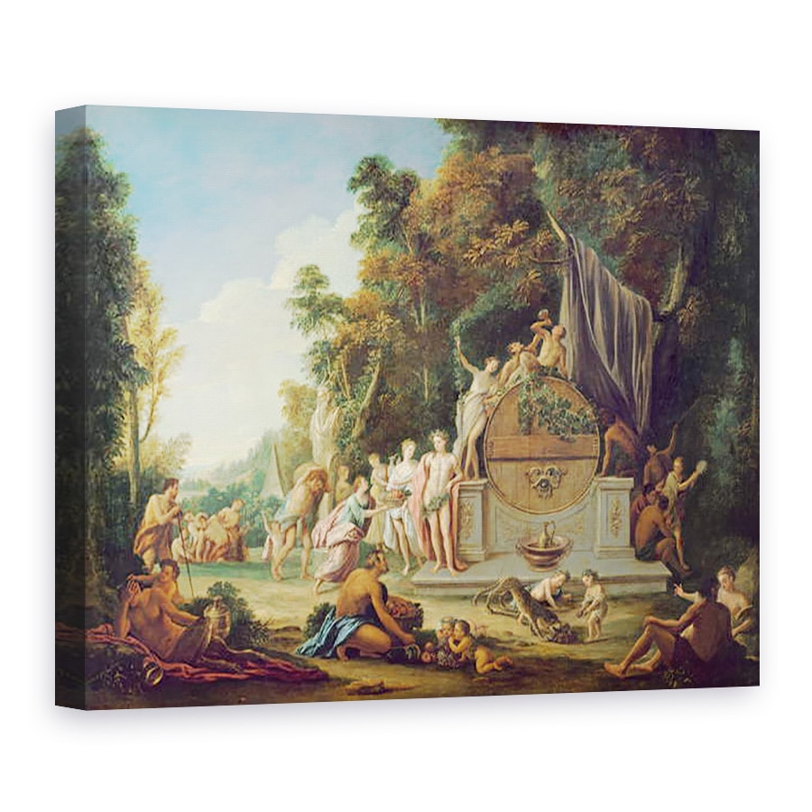 Tablou canvas - Jean Jacques Spoede - Fete Galante in onoarea lui Bacchus, 50 x 70 cm