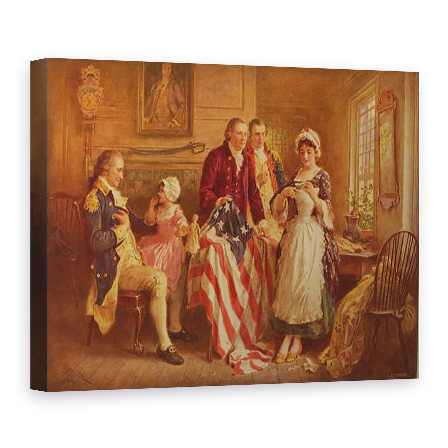 Tablou canvas - Jean Leon Gerome Ferris - Betsy Ross, 60 x 80 cm