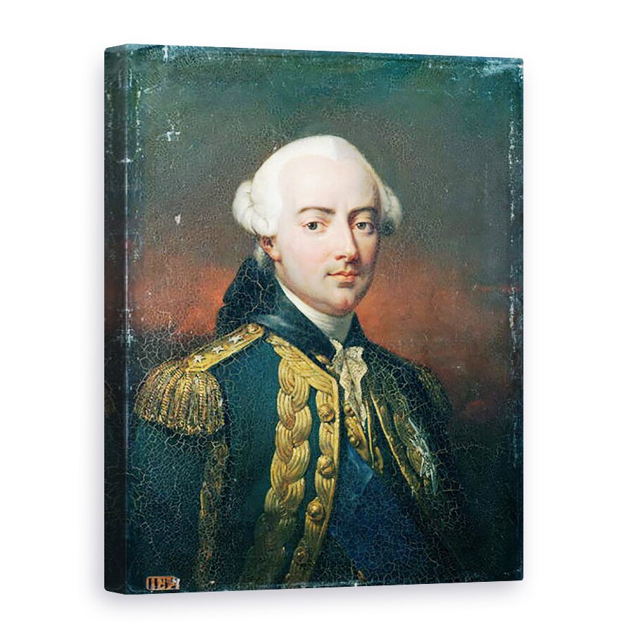 Tablou canvas - Jean Pierre Franque - Portretul lui Charles Henri 1729-94 Conte De Estaing, 75 x 100 cm