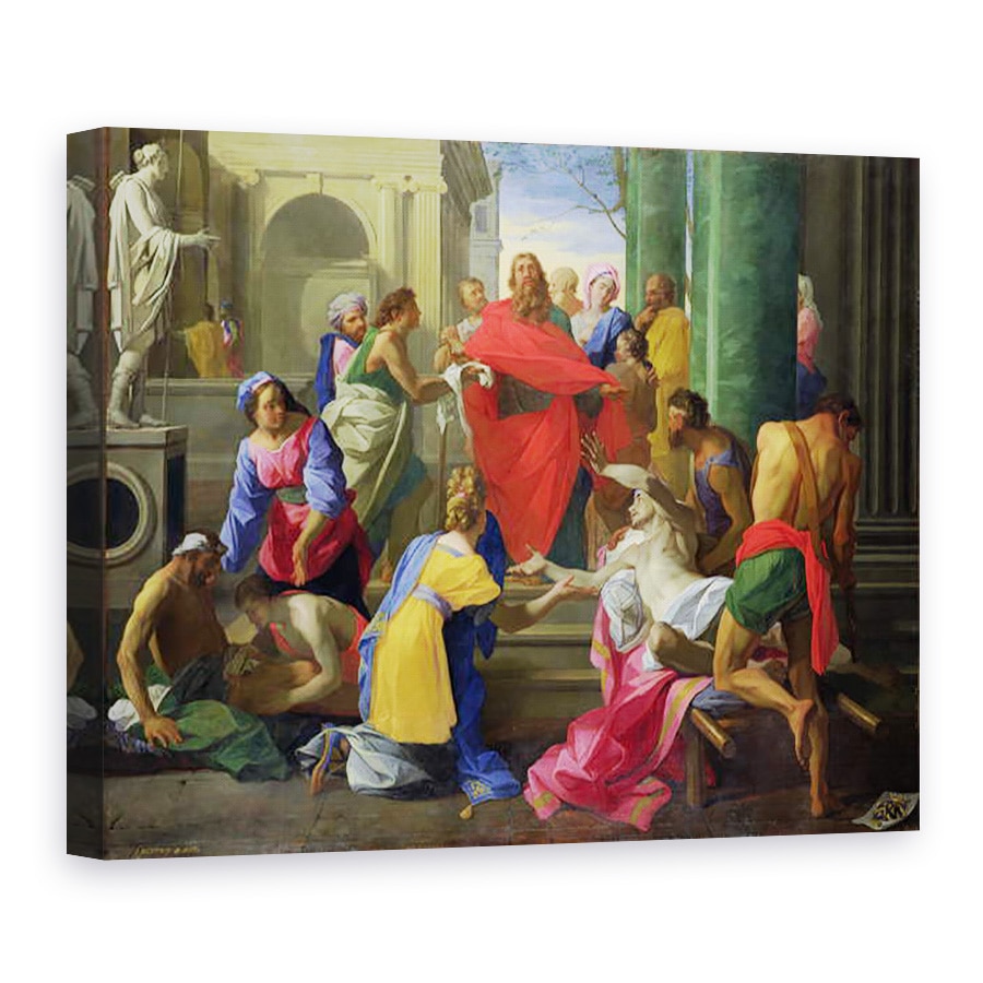 Tablou canvas - Jean Restout - Miracolele Sfantului Pavel in Efes, 50 x 70 cm