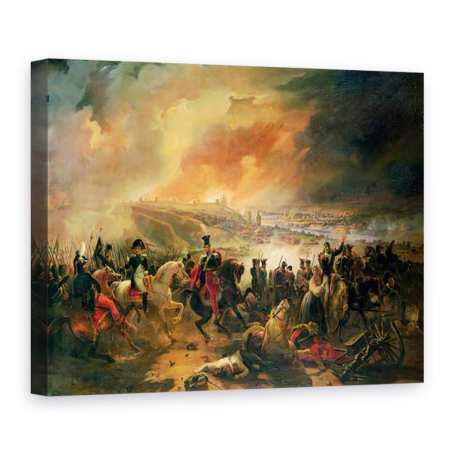 Tablou canvas - Jean Charles Langlois - Batalia de la Smolensk, 17 august 1812, 60 x 80 cm
