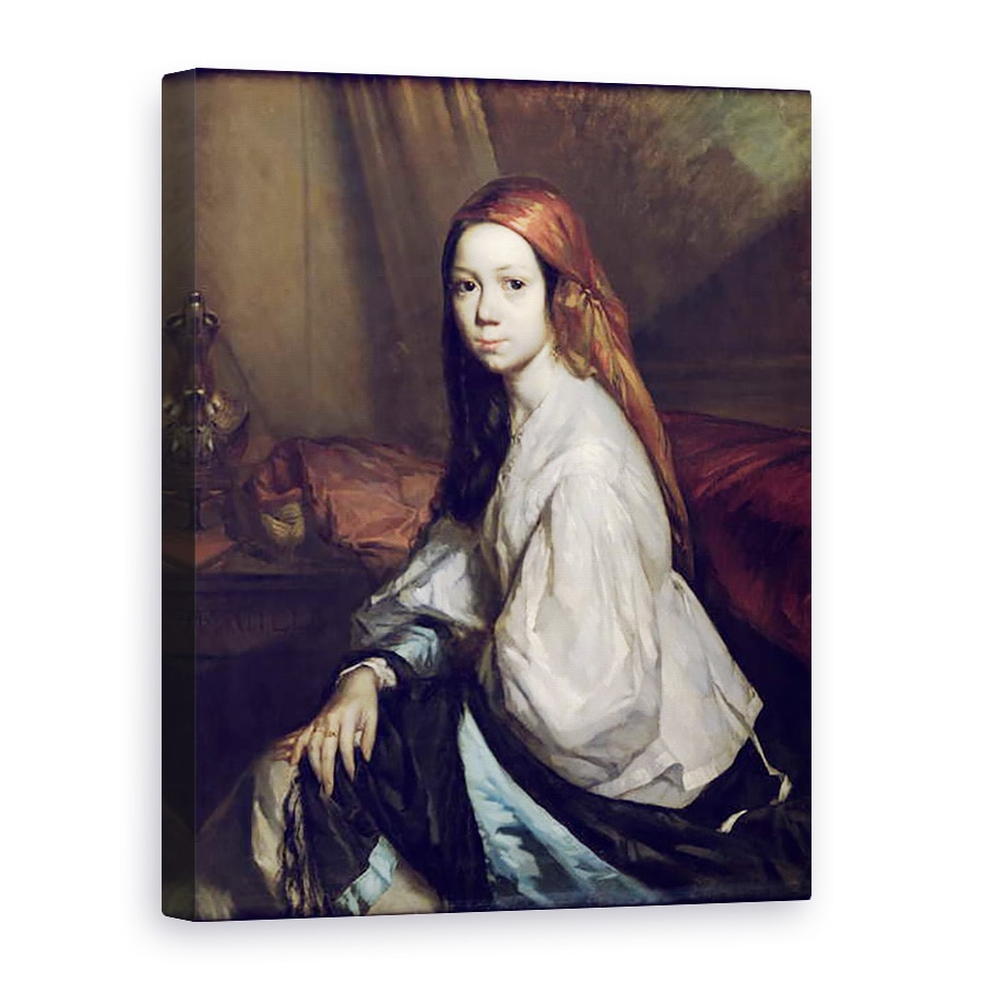 Tablou canvas - Jean-Francois Millet - Portret De Pauline Ono d.1844, 75 x 100 cm