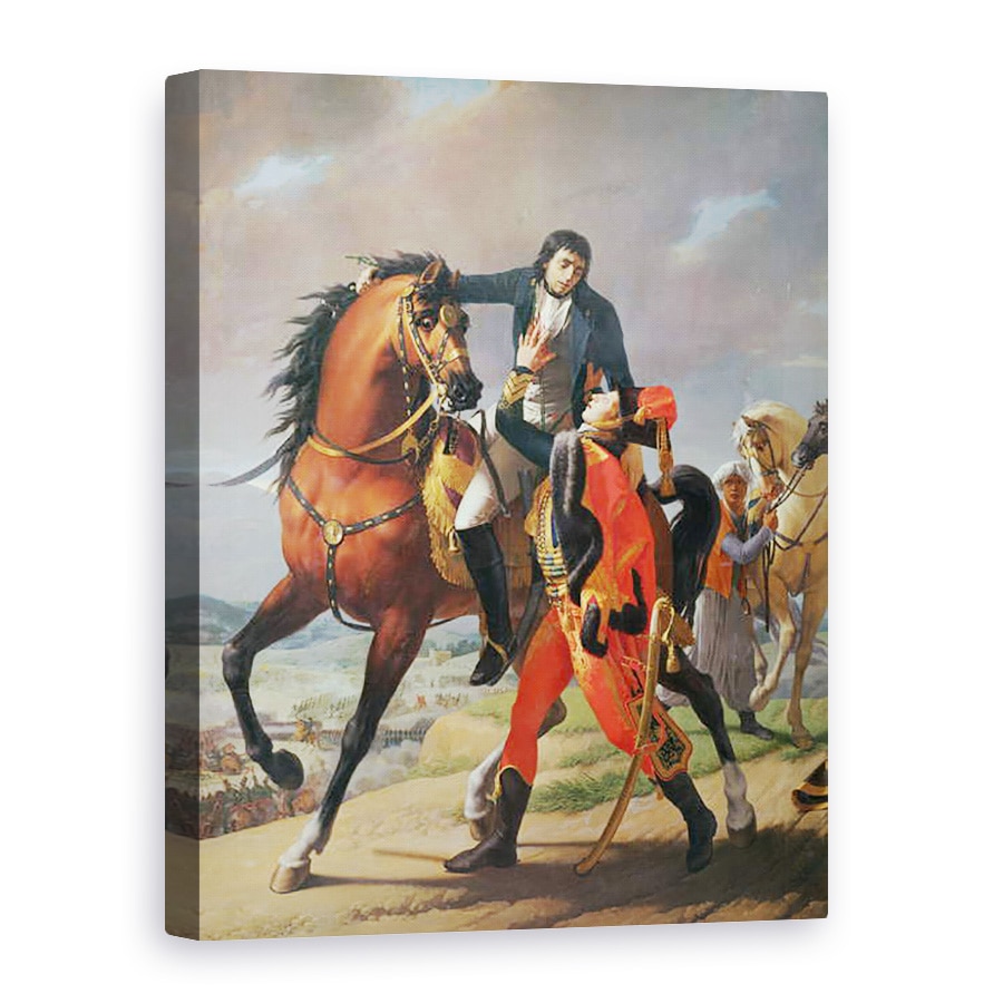 Tablou canvas - Jean-Baptiste Regnault - Moartea generalului Desaix 1768-1800 in batalia de la Marengo, 50 x 70 cm