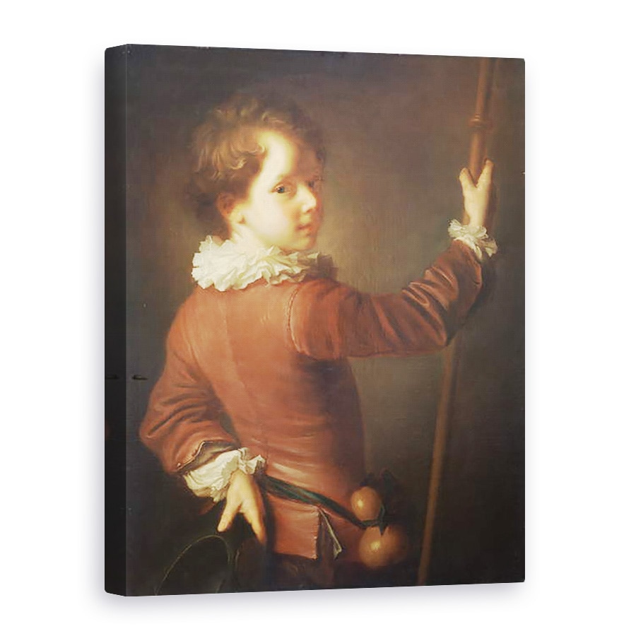Tablou canvas - Jean-Alexis Grimou - Portretul unui Tanar Pelerin, 60 x 80 cm
