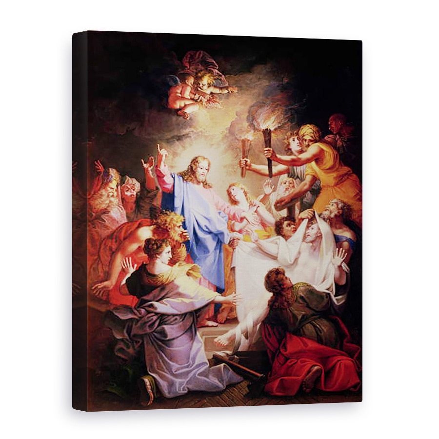 Tablou canvas - Jean-Baptiste Corneille - invierea lui Lazar, 50 x 70 cm