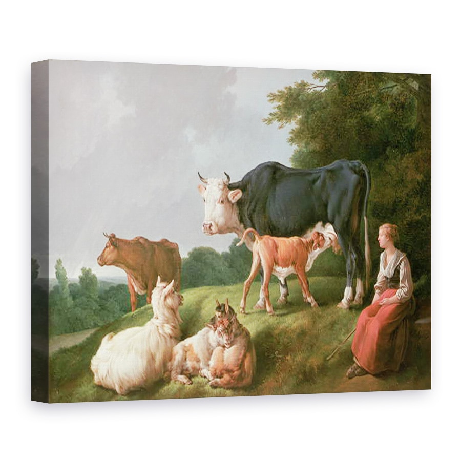 Tablou canvas - Jean-Baptiste Huet - Scena Pastorala, 50 x 70 cm