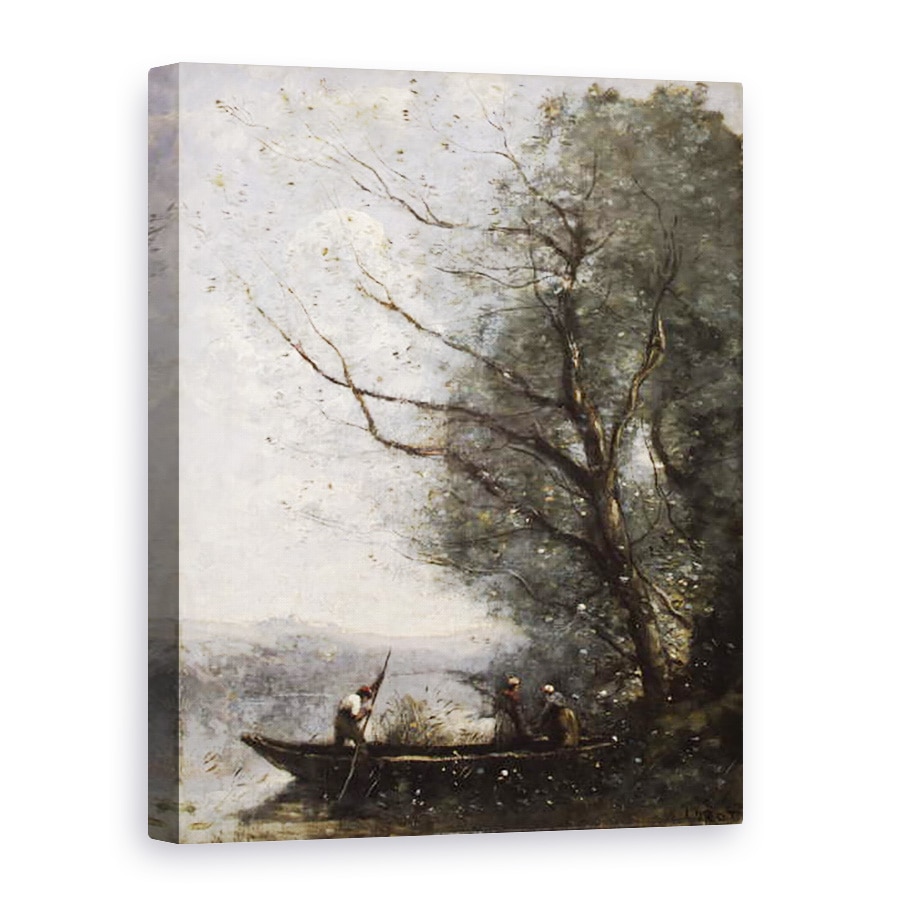 Tablou canvas - Jean Baptiste Camille Corot - Feribotul, 50 x 70 cm