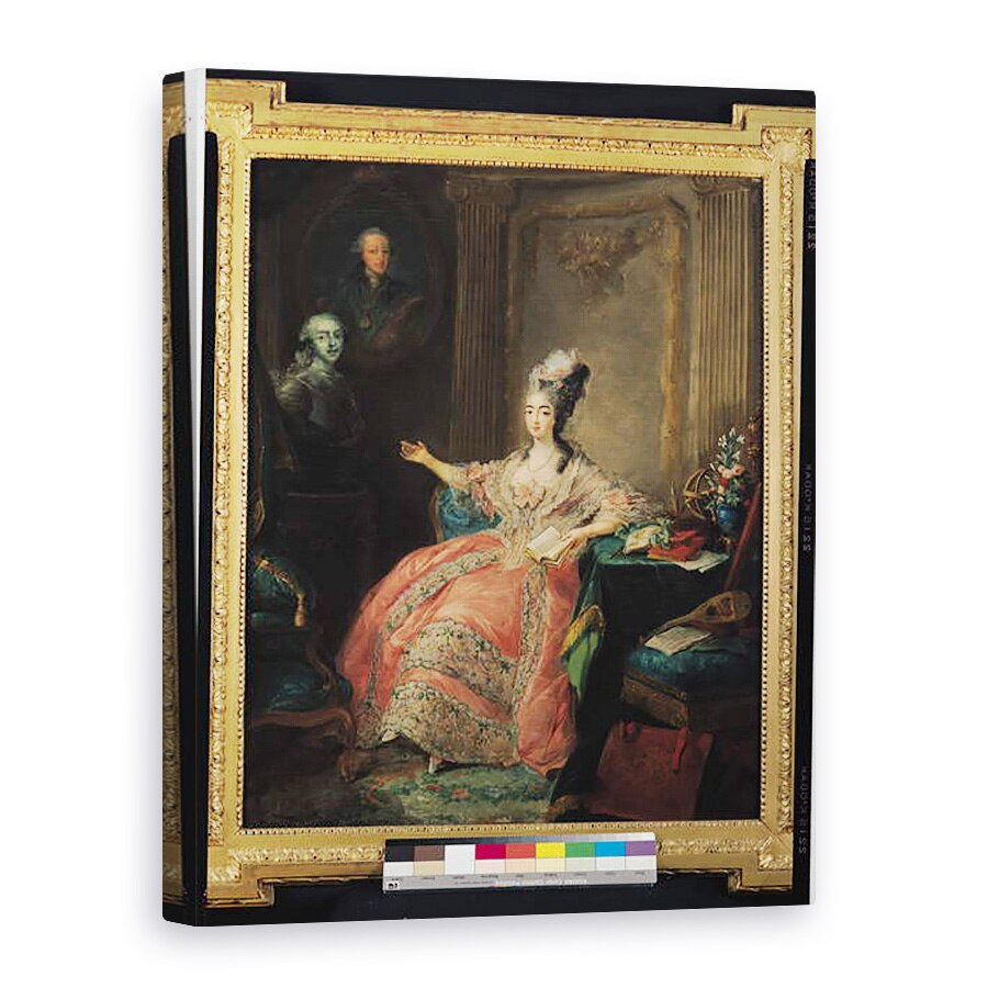 Tablou canvas - Jean-Baptiste Andre Gautier D'Agoty - Louise Marie Josephine de Savoia, Contesa de Provence 1753-1810, 50 x 70 cm