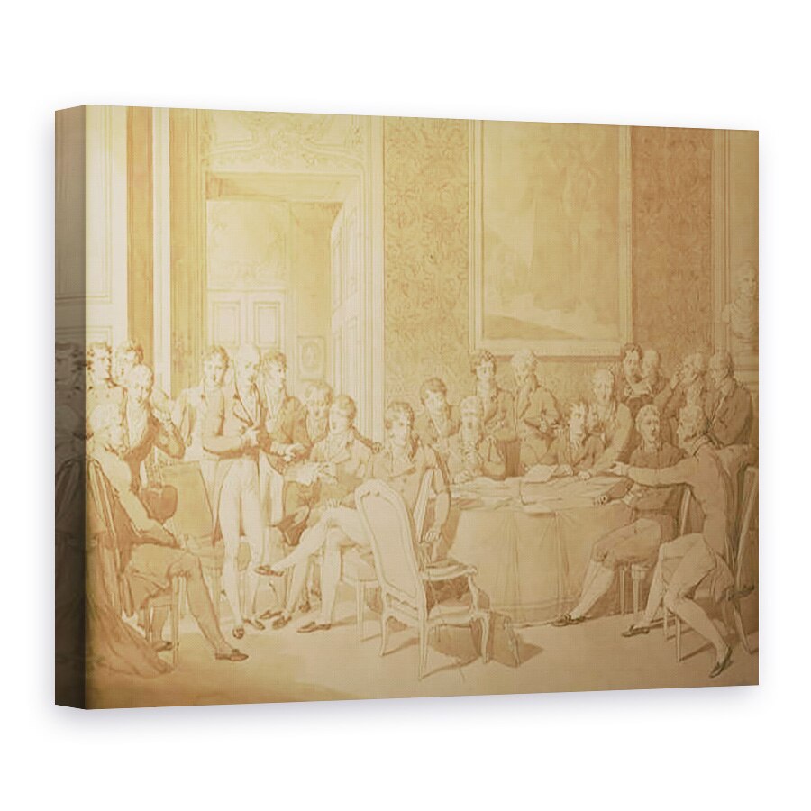 Tablou canvas - Jean-Baptiste Isabey - Congresul de la Viena, 75 x 100 cm